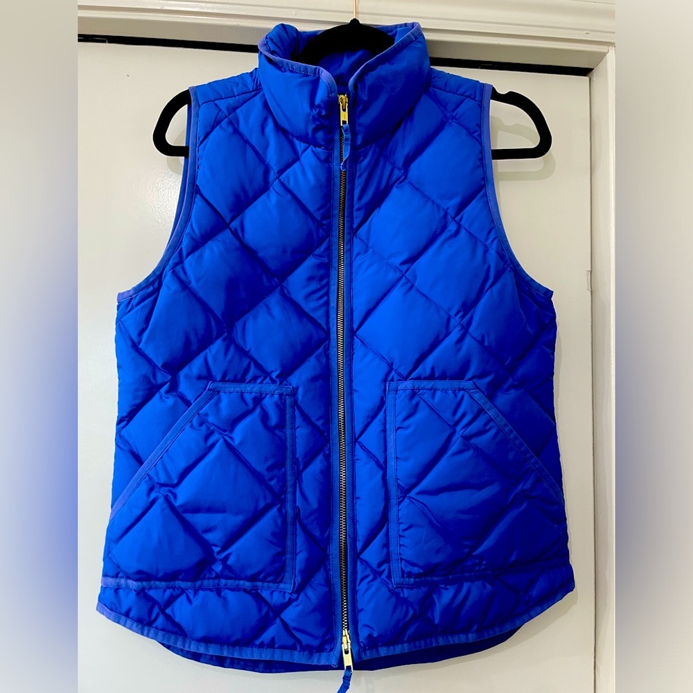 EUC J CREW vest in royal blue